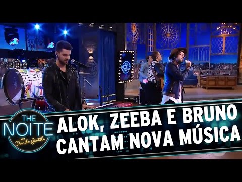 Exclusivo: Alok, Zeeba e Bruno cantam "Never Let Me Go" | The Noite (24/03/17)