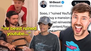 MrBeast is in some YouTuber beef and he is not happy