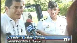 Presidente Correa visita a Spencer
