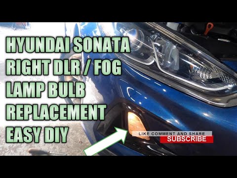 Hyundai Sonata right drl/ fog lamp bulb replacement