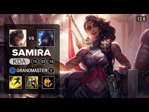 Samira vs Aphelios ADC - EUW Grandmaster - Patch 12 6 Season 12