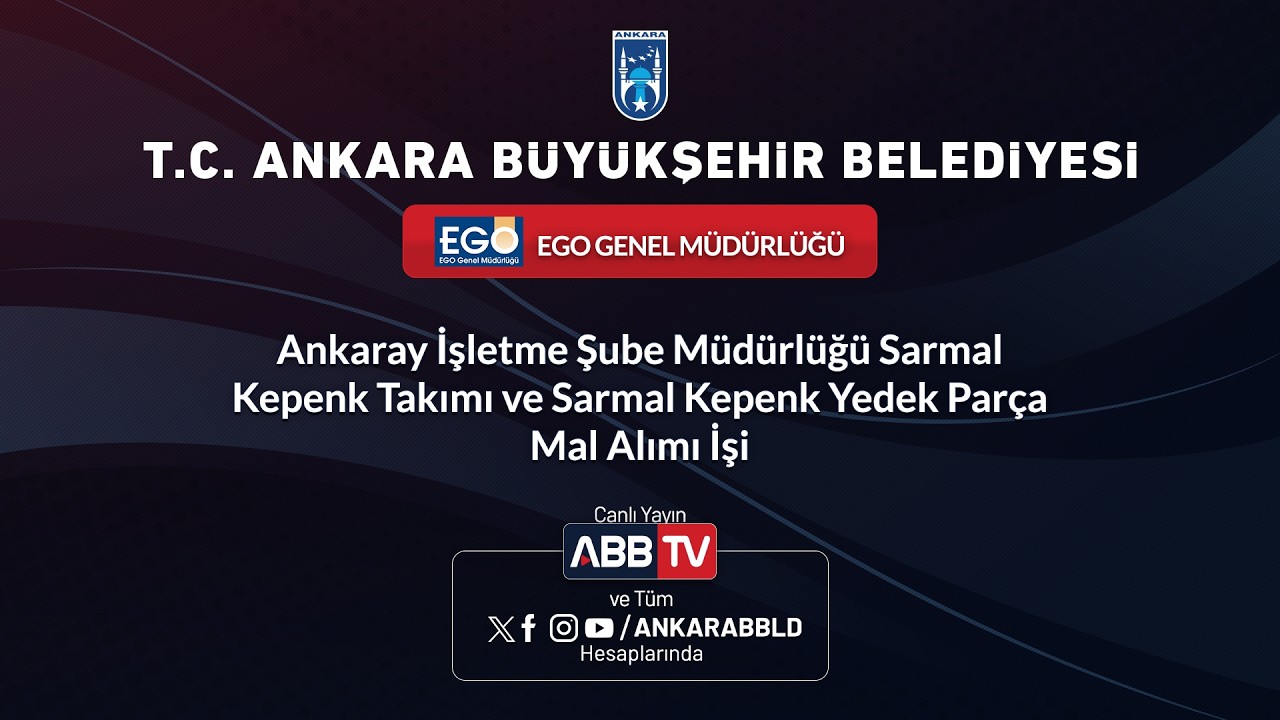 EGO GENEL MÜDÜRLÜĞÜ - Ankaray İşletme Şube Müd.Sarmal Kepenk TakımıVe SarmalKepenkYedekParçaMalAlım