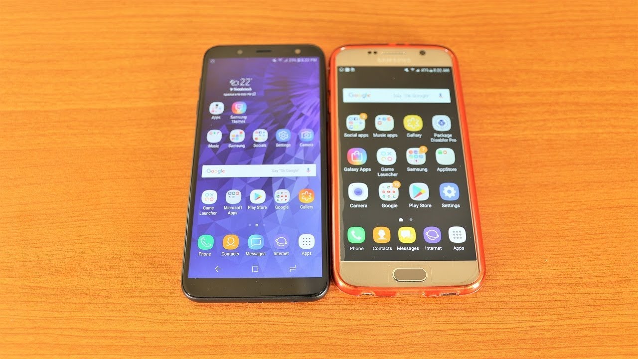 Samsung Galaxy J6 2018 Vs Galaxy S6 Speed Test