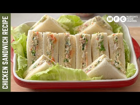 Lunch Box Ideas !! Cold Chicken Sandwich Recipe (Chicken & Veggies Sandwich) better than bakery