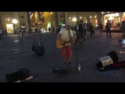 Francesco Bassi sings in Florence Hallelujah