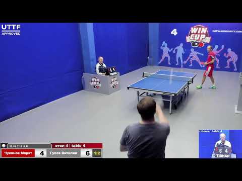 00:20 Чуканов Марат (1:3) Гусев Виталий    стол 4 Юг-4 24.05.21