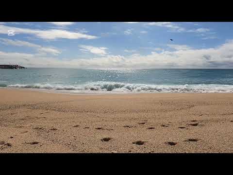 The Secret to Relaxation: Ocean Waves That Melt Stress Away| Spain, Blanes. April 2025.