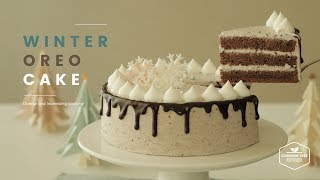 윈터☃️ 오레오 초코 케이크 만들기 : Winter oreo chocolate cake Recipe - Cooking tree 쿠킹트리*Cooking ASMR