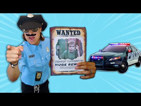 Wanted By Police Pretend Play Chase Story For Kids | Funny Dress Up In Costume To Avoid Capture