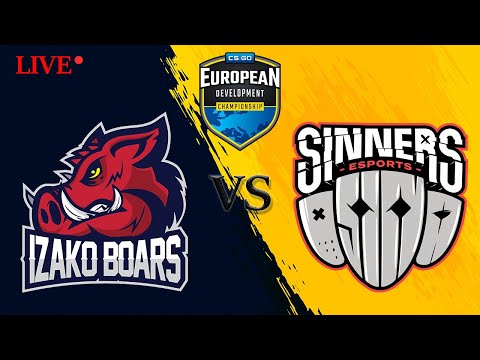 Izako boars vs Sinners l Group A l Full Game l European Development Championship l CSGO l🔴LIVE