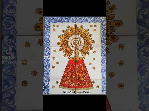 VIRGEN DEL PILAR. HOMENAJE. ARROYO DE SAN SERVAN. CAMPANARIO. BADAJOZ. EXTREMADURA. ESPAÑA