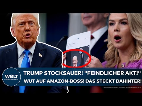 USA: Donald Trump stocksauer! "Feindlicher Akt!" Weißes Haus wütet gegen Amazon-Boss Bezos!