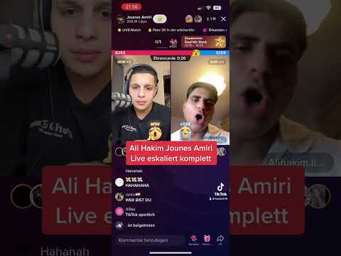 Jounes Amiri Ali Hakim TikTok Live eskaliert 😂😂