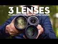 3 ESSENTIAL lenses for landscape photography (and how to use them)