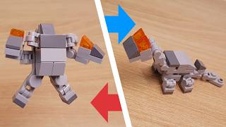 Mini LEGO Brachiosaurus transformer robot Brachy Mark 2!