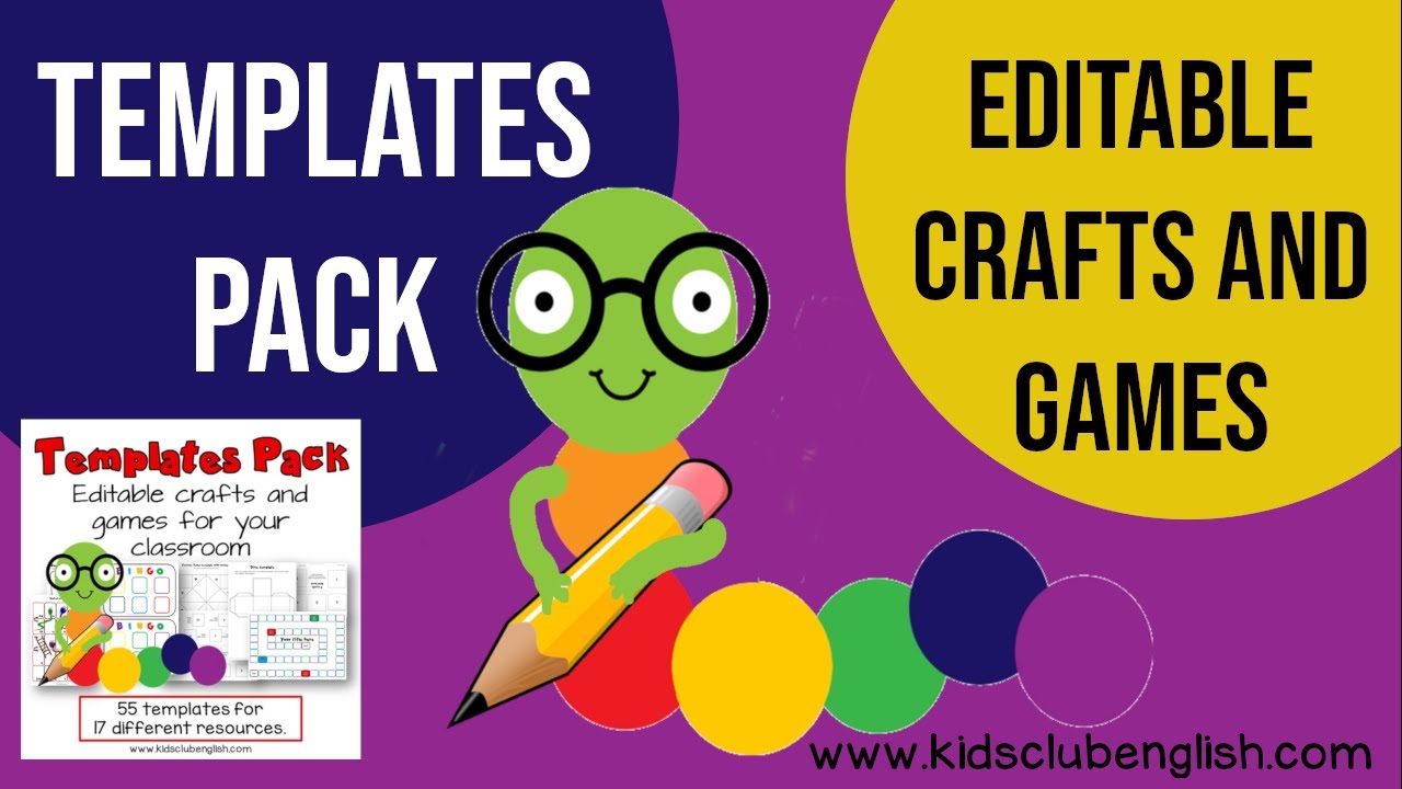 Templates Pack   Editable crafts and games for your classroom   Preview