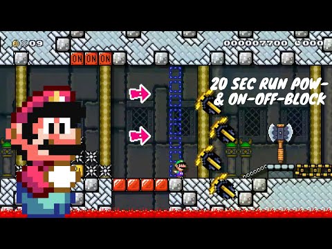 20 sec run POW- & On/Off-Block (Mario Maker 2) by zMystery