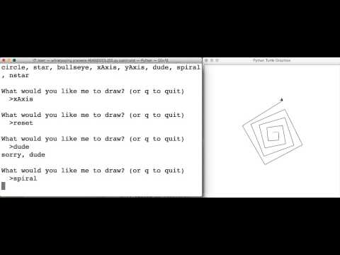 While Loop Turtle Drawing Sample