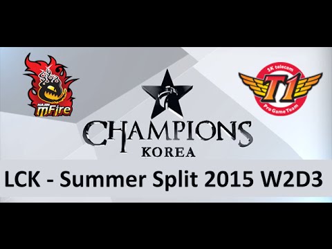 NJ vs SKT LCK Champions Summer Split 2015 W2D3  Najin vs SK Telecom game 1 highlights