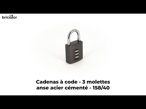 Cadenas à code - à molettes - anse acier cémenté - 158 ABUS