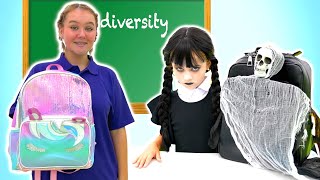 Ruby and Bonnie teach the story about diversity at school