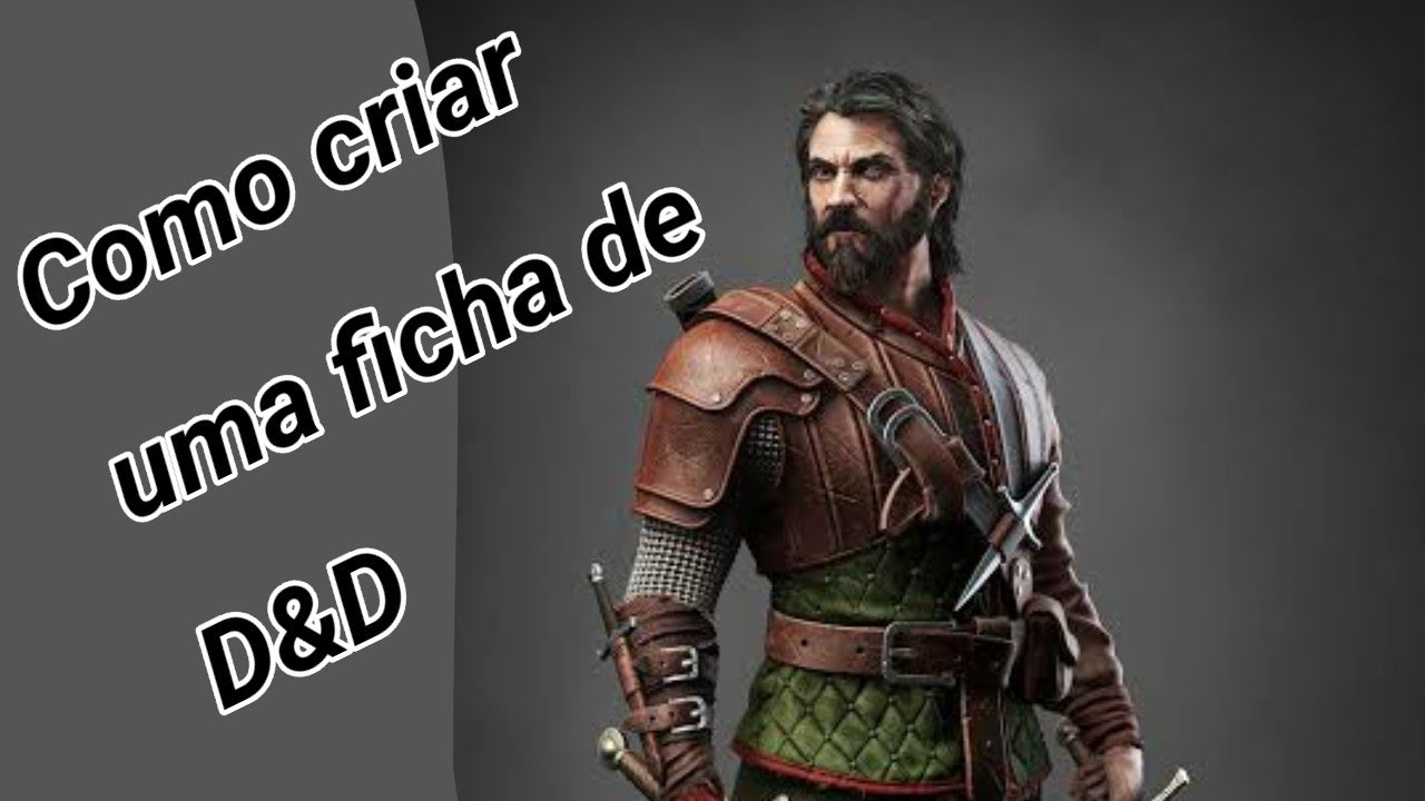 Como criar uma ficha de D&D de guerreiro Humano nivel 1