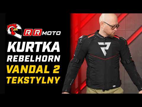 REBELHORN VANDAL 2 TEKSTYLNY _ styl skórzanej kurtki motocyklowej w lekkiej wersji tekstylnej