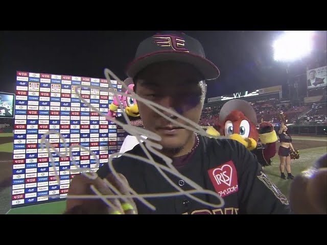 イーグルス・山下選手ヒーローインタビュー 2018/7/24 E-F