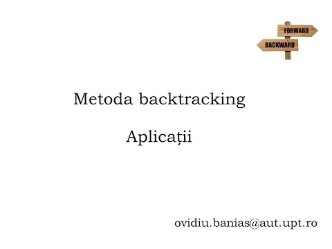 Backtracking - aplicații