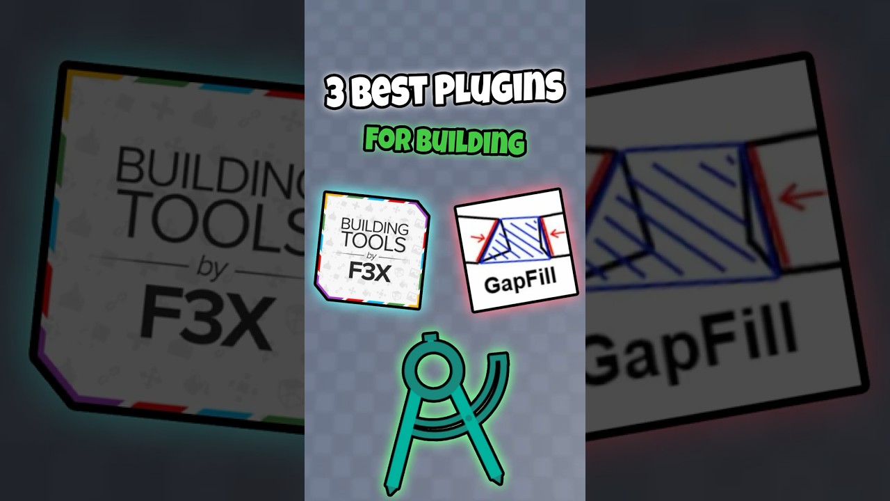 Top 3 Best Roblox Studio Plugins for Building #roblox #robloxstudio #robloxshorts #robloxgames