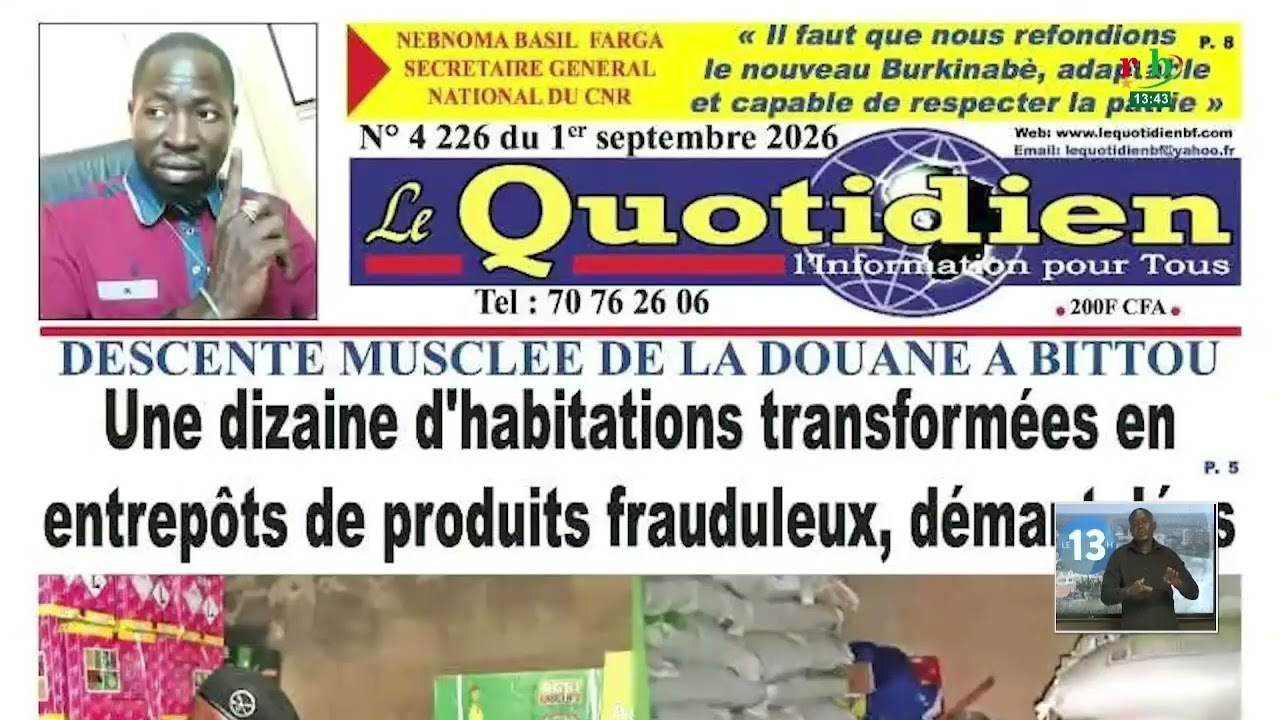 Revue de presse du 1er septembre 2026