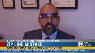 Zip line accident in Arizona 'identical' to one in Florida, attorney claims