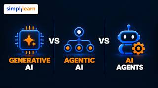 Generative AI vs AI Agents vs Agentic AI | Complete Introduction to Agentic AI | Simplilearn