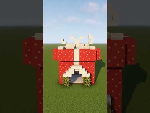 INSANE Christmas Present House Build in Minecraft!! #shorts