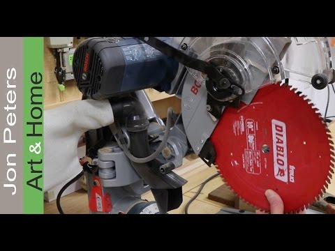 Change Blade & Improve  Performance - Bosch Miter Saw