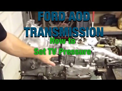 Ford AOD Transmission. Setting TV pressure