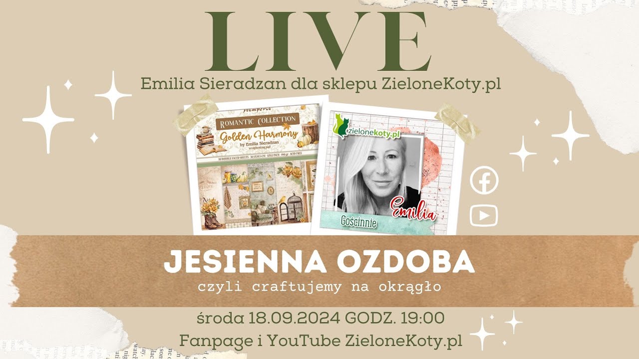 Jesienny dekor z transmisji LIVE | Emilia Sieradzan