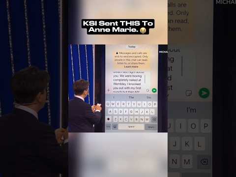 KSI Sent THIS to Anne Marie😭