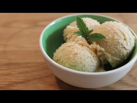 Preparar helado casero de Manzana