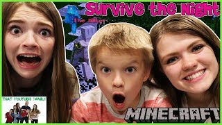 Family Minecraft SURVIVE THE NIGHT and HIDE AND SEEK - THE HIVE / That YouTub3 Family