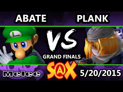 S@X - Plank (Sheik) Vs. Abate (Luigi) SSBM Grand Finals - Smash Melee