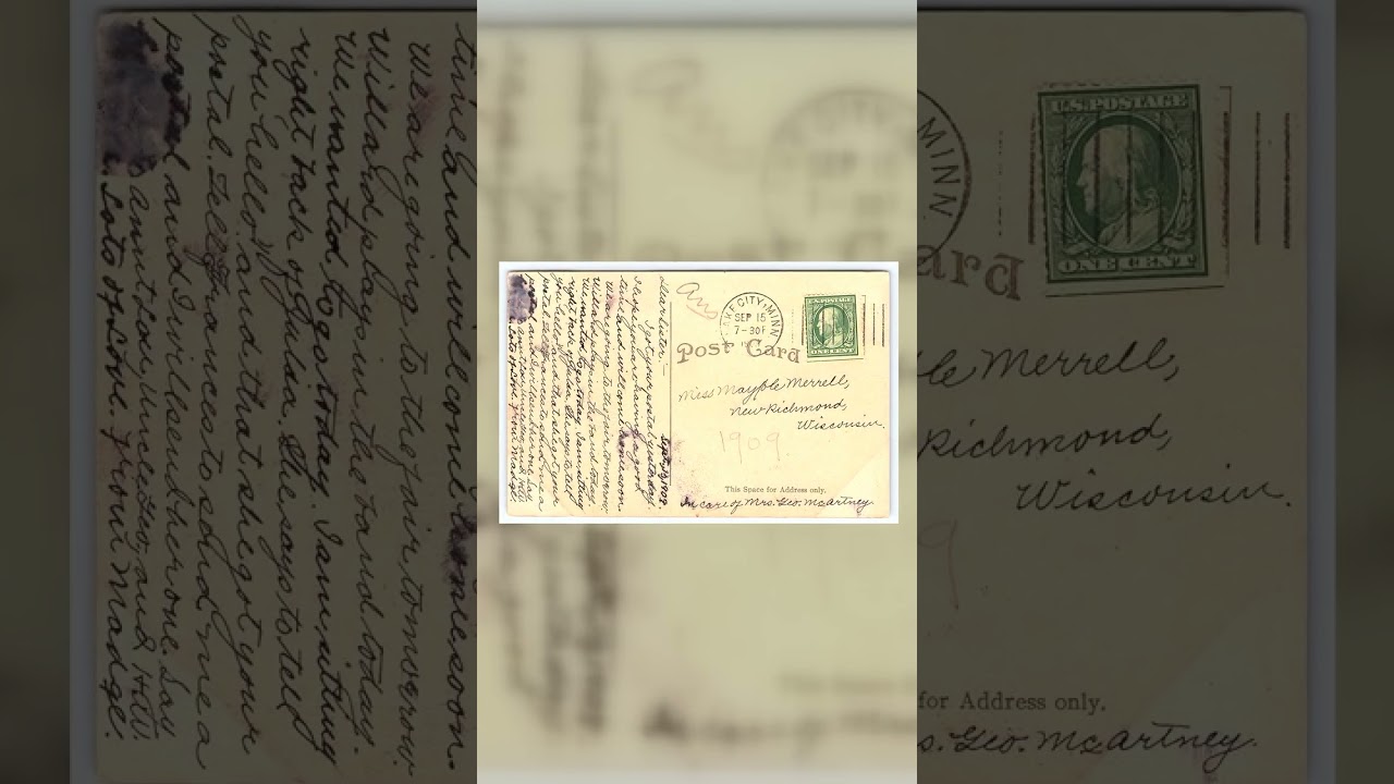 View on Lake Pepin, Lake City, Minn., Divided Back, 1909 Video