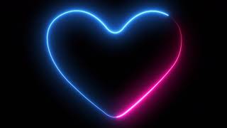 Neon Heart Shape  Multi Glowing Light  Neony  Afte