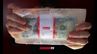 Hypebeast SUPREME paperweight DIY Ice Box Logo SS18