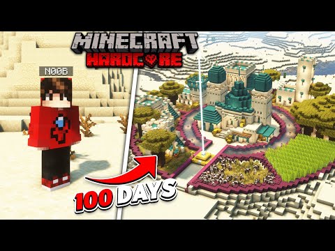 Minecraft 100 DAYS , But It's a DESERT Only World !