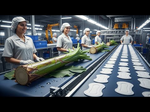 Inside The Largest Modern Banana Stem Factory You’ve Never Seen Before