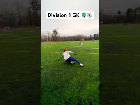Shot stopping with D1 GK 🧤⚽️ #shorts #goalkeeper #gktraining #soccer #football #goalkeepers #gk