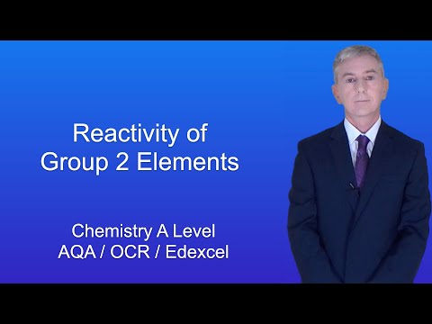 A Level Chemistry Revision "Reactivity of Group 2 Elements"