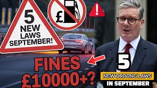 🚨 5 New Driving Laws in September 2025 – Fuel, Fines & UK Toll Road Shocker!