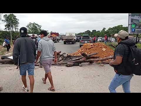 Trans Germán Busch del Trópico de Cochabamba masifica el bloqueo en municipio de Shinahota.